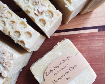 Jabón natural de miel y avena