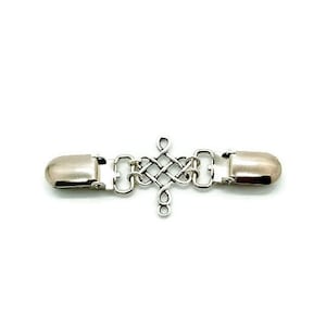 Clip de serrage celtique, clip de pull, clip de robe, clip de serrage de robe, clip de vêtement, bijoux faits main, clip de cardigan, clip de serrage de taille