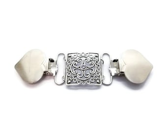 Quadrat Cinch Clip, Handgefertigte Kleid oder Cardigan Clip