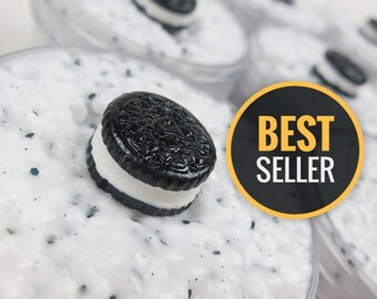 Oreo floam (scented) with Charm - Slime with Foam Balls/Beads