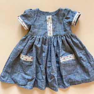 4T Chambray Apple Picking Dress