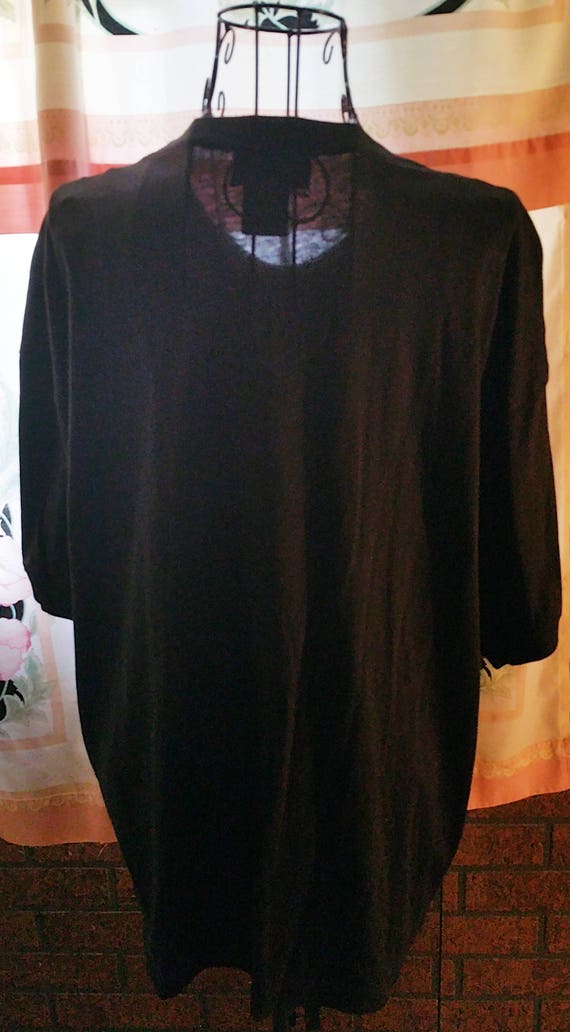 Vintage Carole Little Sport - Black Blouse with R… - image 2