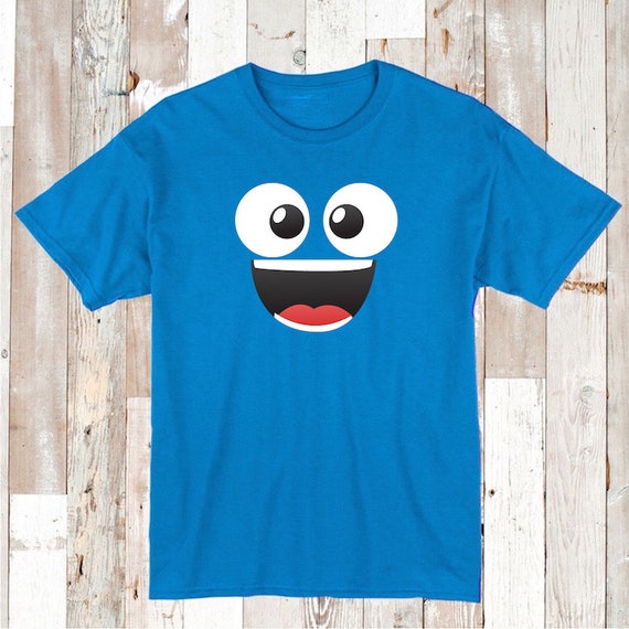 Cute Monster Face T-Shirt for Kids Tees Tee Cartoon Clothes | Etsy