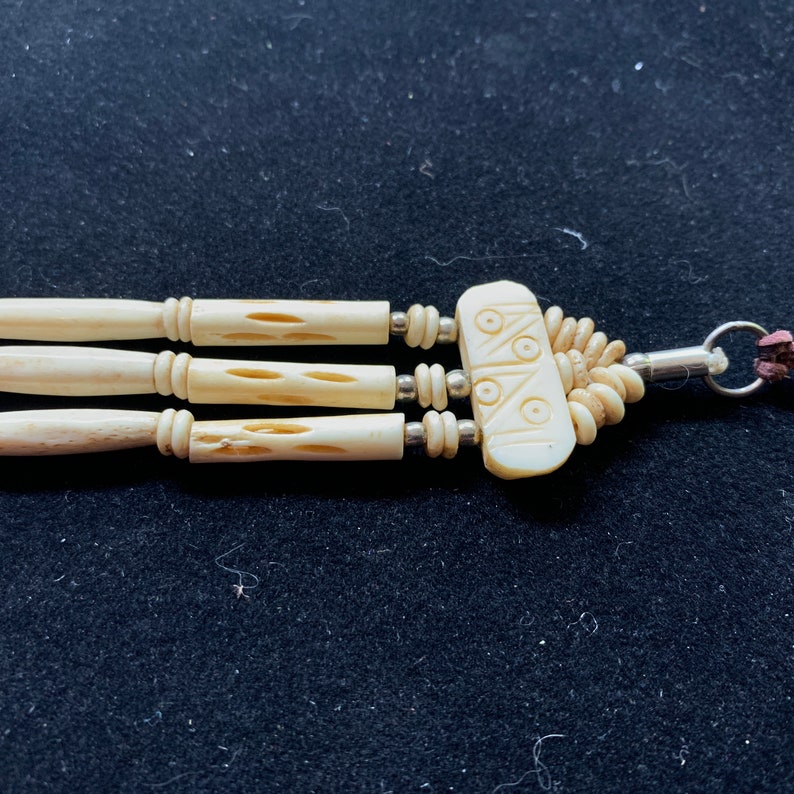 Native American Style Bone and Bead Choker