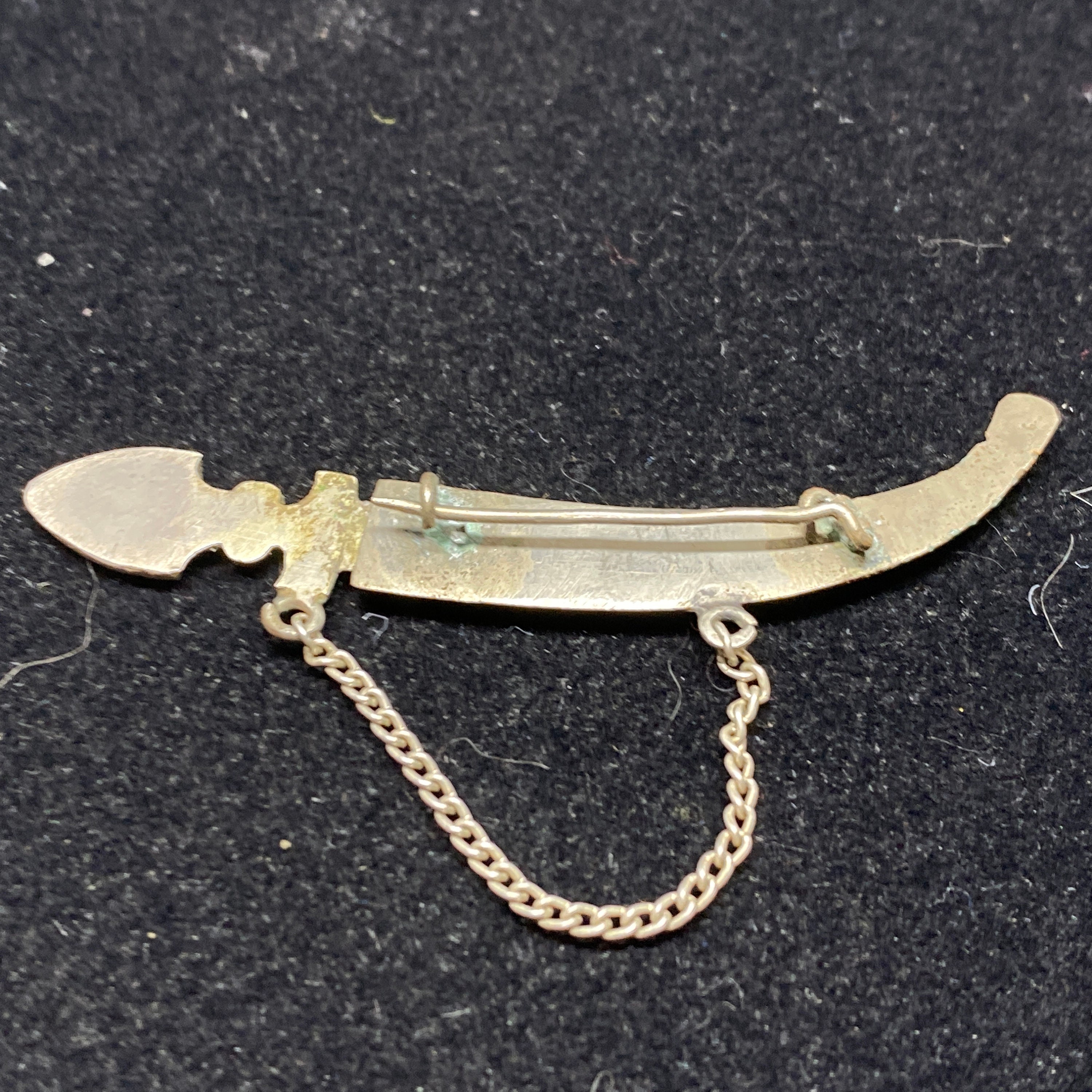 Vintage Silver Sword Pin Brooch Etsy