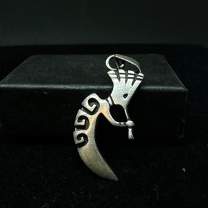 Navajo Sterling Silver Kokopelli Pendant MARKED