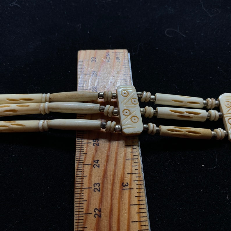 Native American Style Bone and Bead Choker