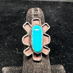 Sterling Silver and Turquoise Ring Size 5