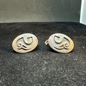 Sterling Silver Overlay Clip On Earrings MARKED