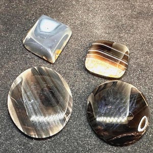 4 Various Agate Cabochons 180 carats