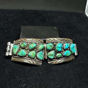 Giant Pools Of Water Vintage Native American Jewelry Navajo Turquoise Sterling Silver Ring Old Giant Pools Of Water Vintage Native American Jewelry Navajo Turquoise Sterling Silver Ring Old