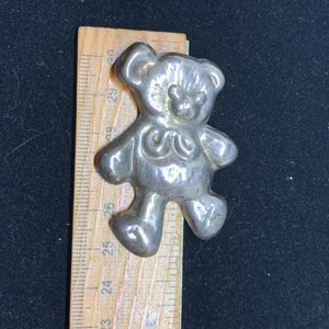 Vintage Mexican Taxco Sterling Silver Teddy Bear Brooch Pin Pendant ...