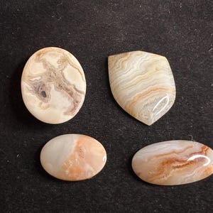 4 Various Agate Cabochons 170 carats