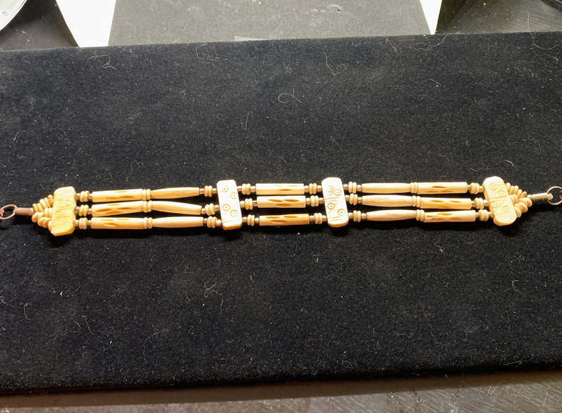 Native American Style Bone and Bead Choker