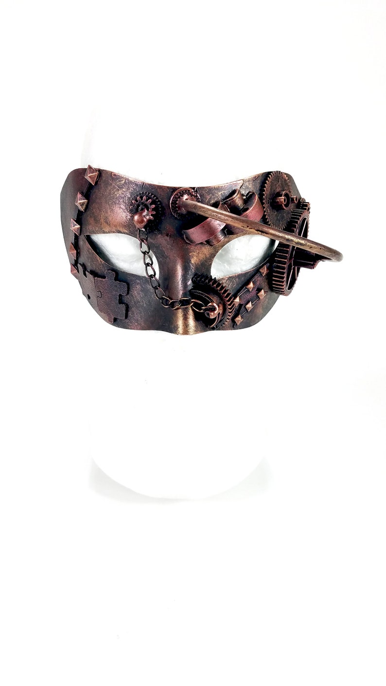 New Bronze Half-Face Steampunk Unisex Couple Mask Play Wedding Halloween Bachelor
