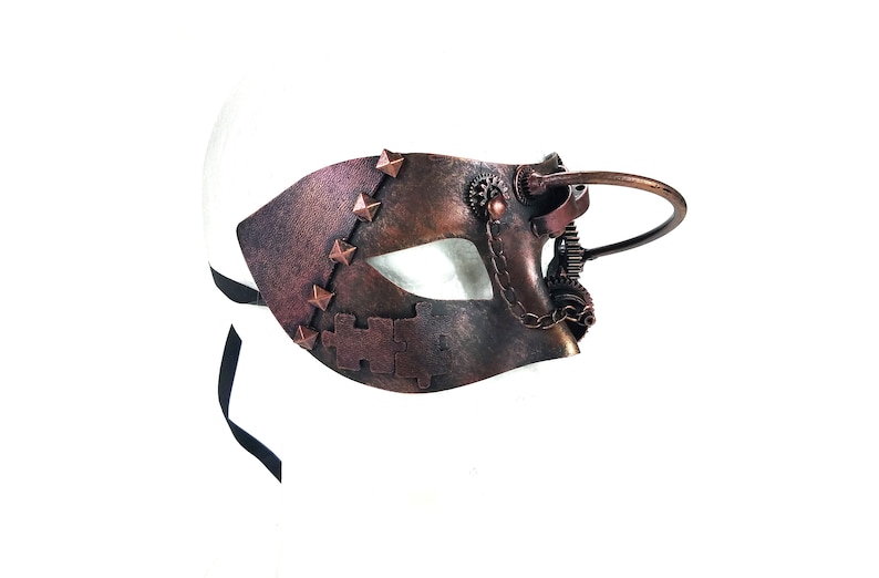 New Bronze Half-Face Steampunk Unisex Couple Mask Play Wedding Halloween Bachelor
