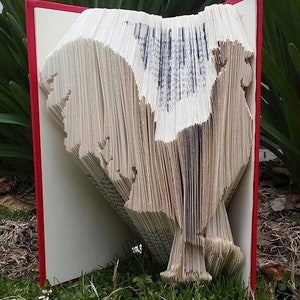 Book Folding Pattern - Rooster -- Combi Cut & Fold