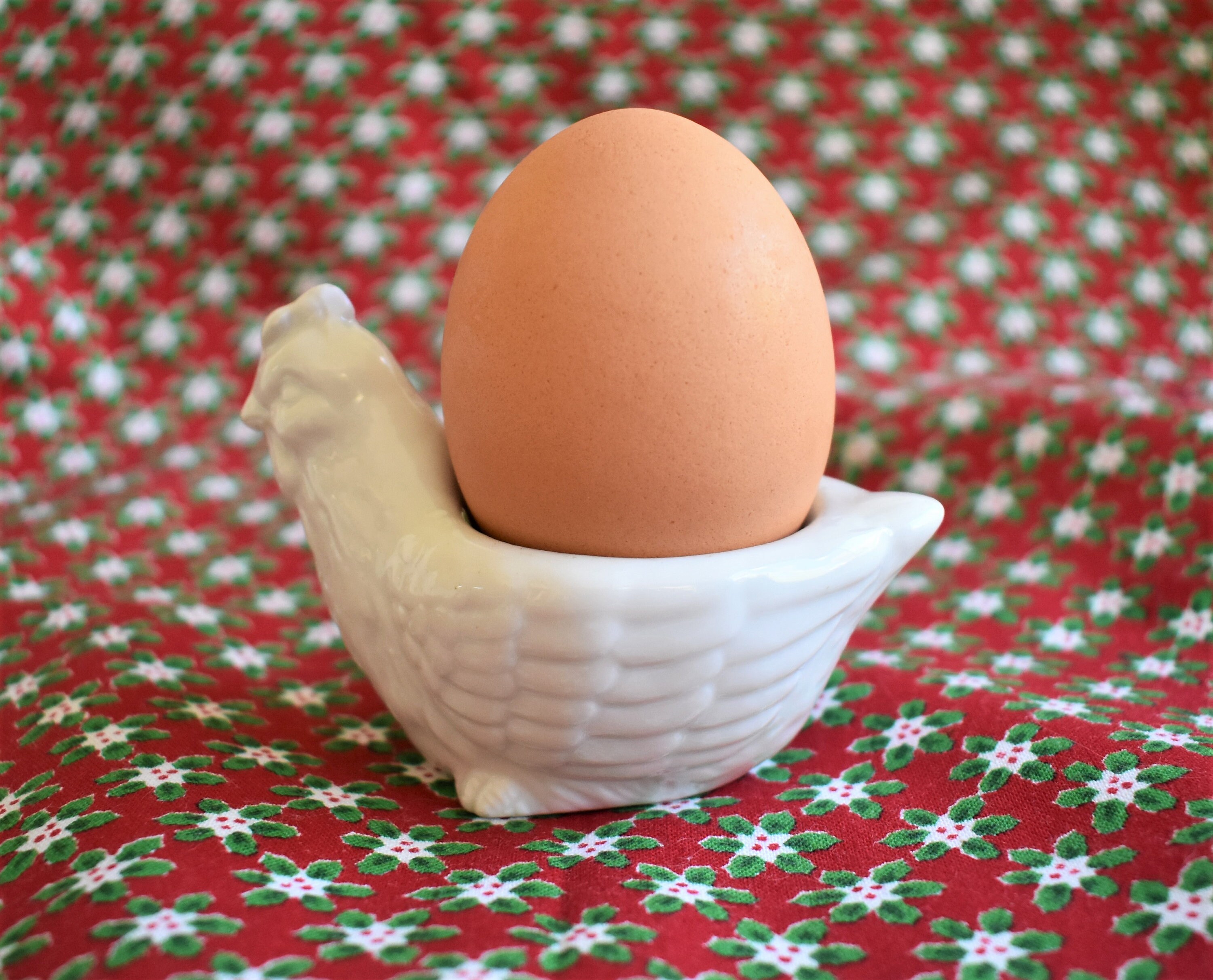 Chicken egg cup egg holder white ceramic egg cup Etsy