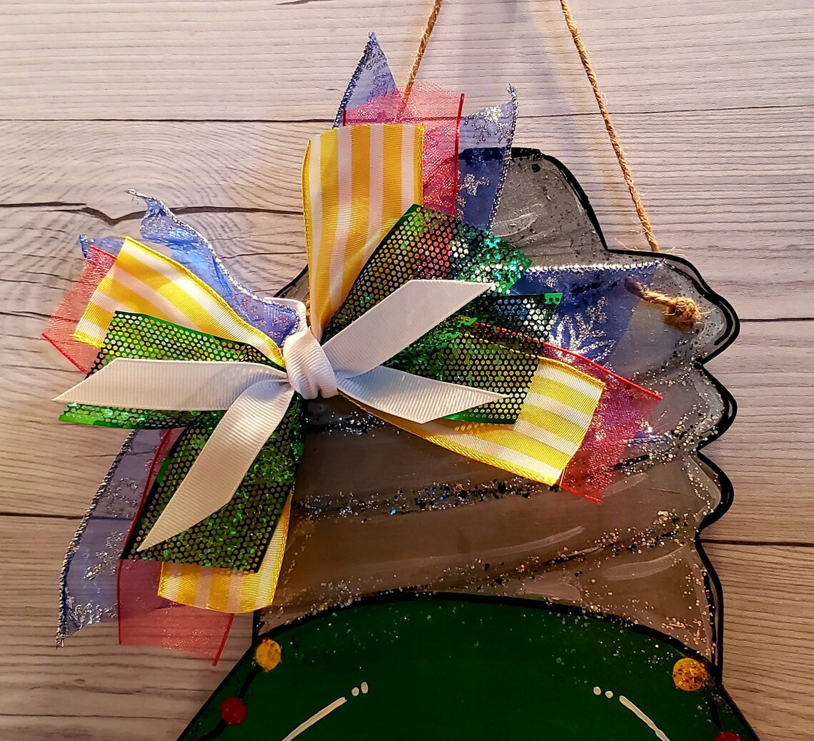 Christmas Light Door Hanger Christmas Door Decor All is Calm Etsy