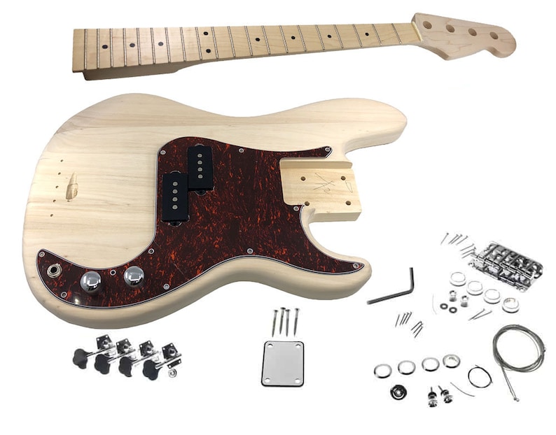 Solo Pbsk10 Diy Short Scale Mini Electric Bass Guitar Kit Etsy Canada