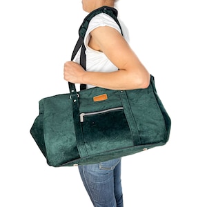 Dog travel bag for walks, car, train, plane, bottle green pet carrier for puppies, small dogs. Dog transportation bag, Dog carrying bag