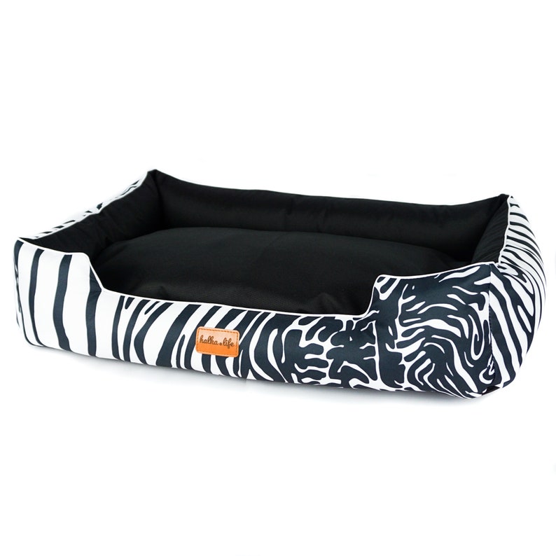 Waterproof Dog Bed With Removable Cover. Zebra Patterncat Etsy
