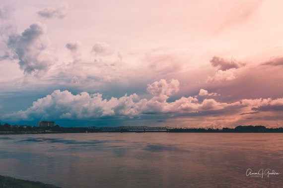 Memphis Mud Island Sunset