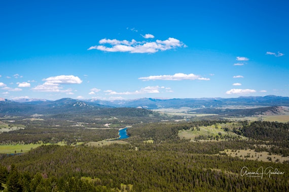 Overlook from Signal Mountain viewing Snake River in Grand Teton National Park