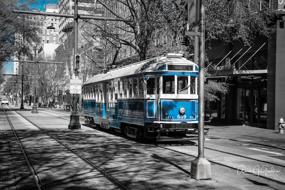 Main Street Memphis Blue Trolley 539