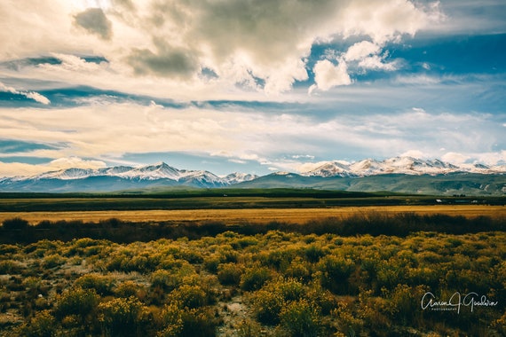 Mount Elbert and Mount Massive Sunset in Leadville, Colorado