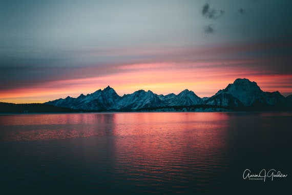 Teton Sunset - Various Scenes