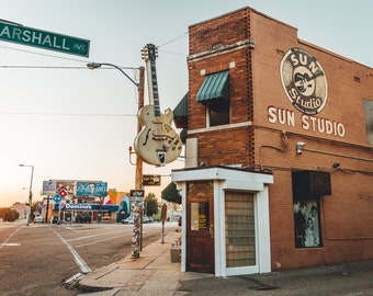 Sun Studio Memphis Photography Print | Birthplace of Rock and Roll Wall Art | Tennessee Music Landmark | Elvis Music History Gift