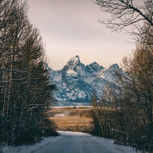 Teton Mountain Range at Sunset - Various Scenes
