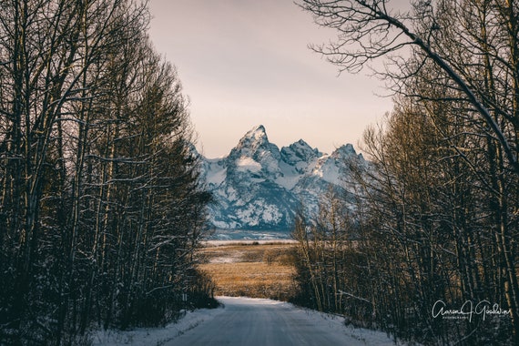 Teton Mountain Range at Sunset - Various Scenes