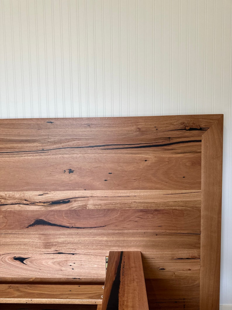 Timber Bed With Oversize Headboard and Platform - Made to Order Contact ...