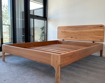 Timber Curved Bed - Made to order contact @danielcharlesstudio