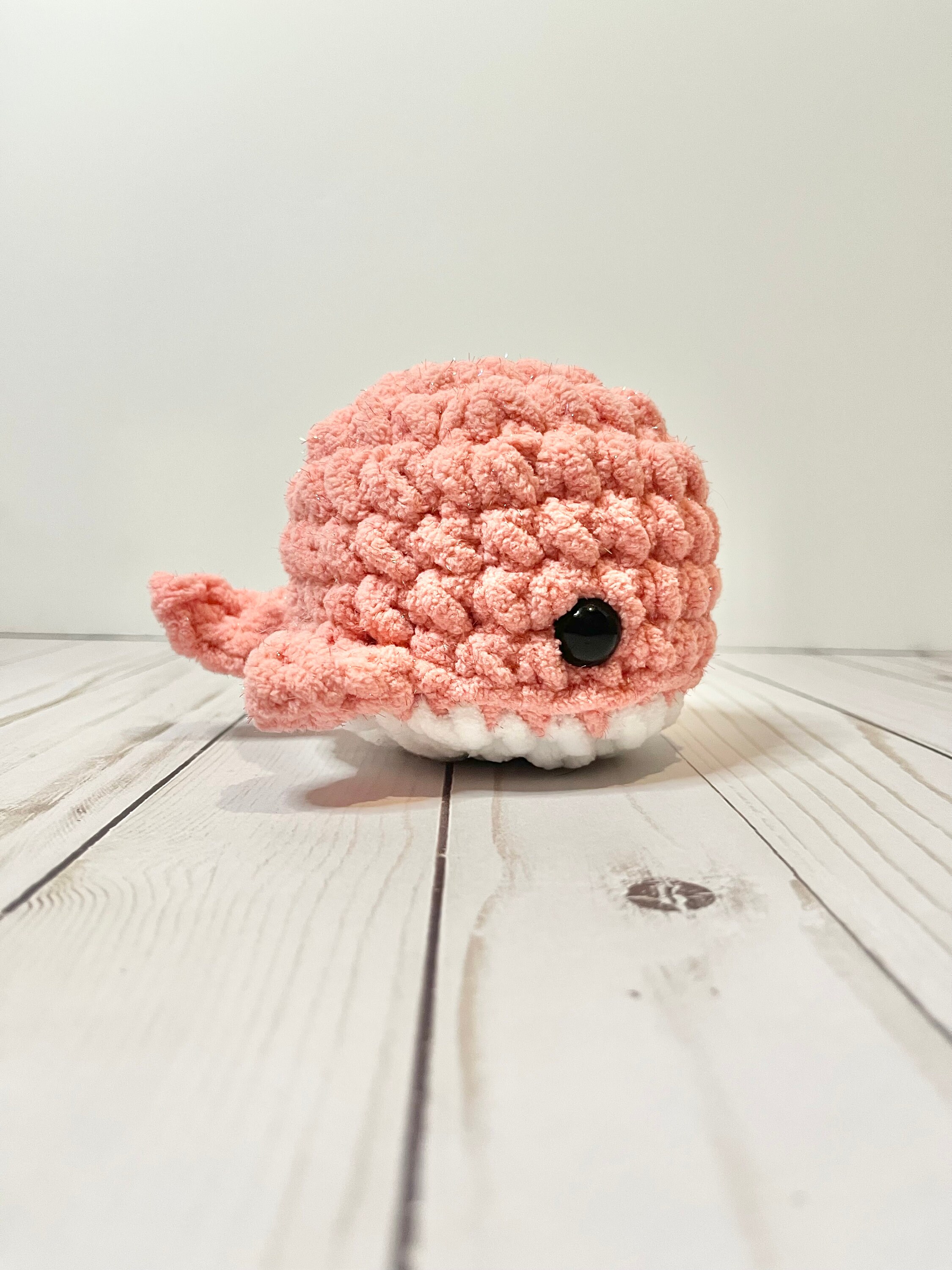 Crochet Whale Plushie | Pocket Whale Crochet Stuffed Animal | Whale Squash Toy | Mini Whale Stuffie | Crochet Ocean Animal Plushie | Whale