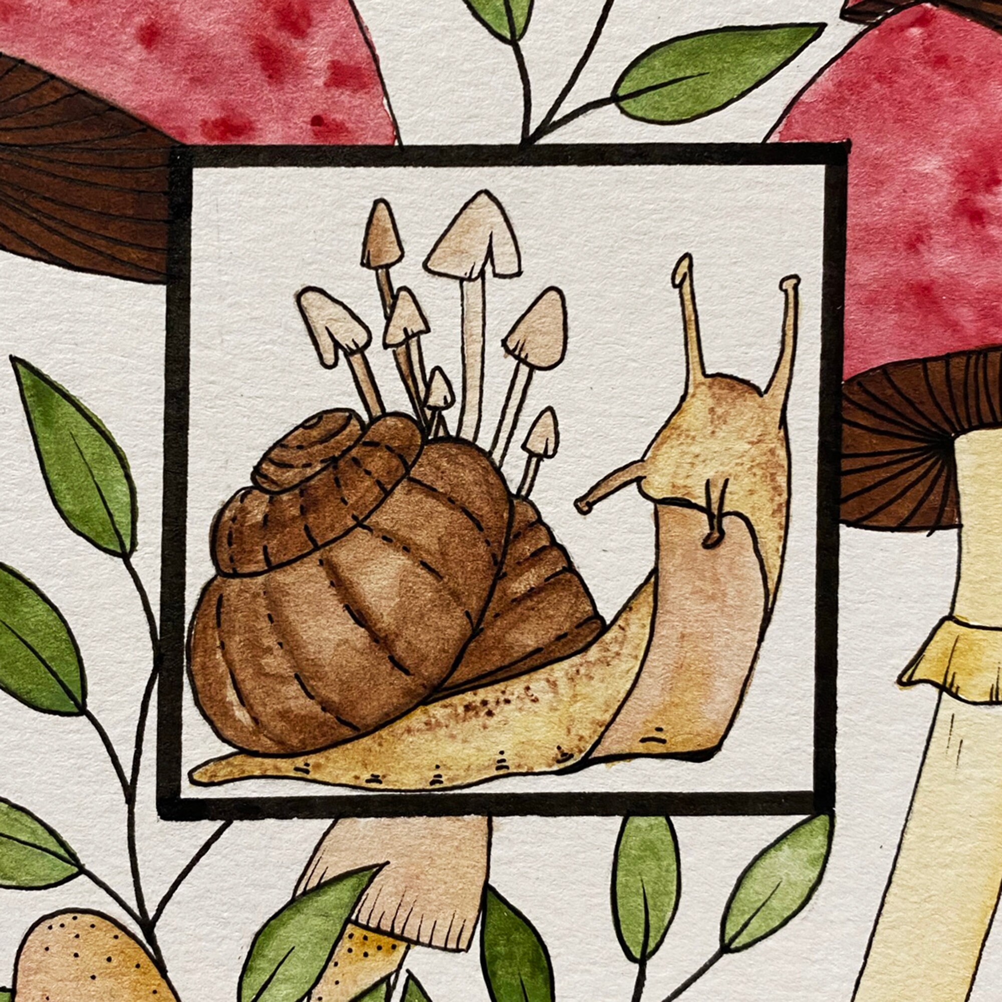 Hexe Boho Katze Pilz Cottagecore Tank Top - Herbst & Halloween Design