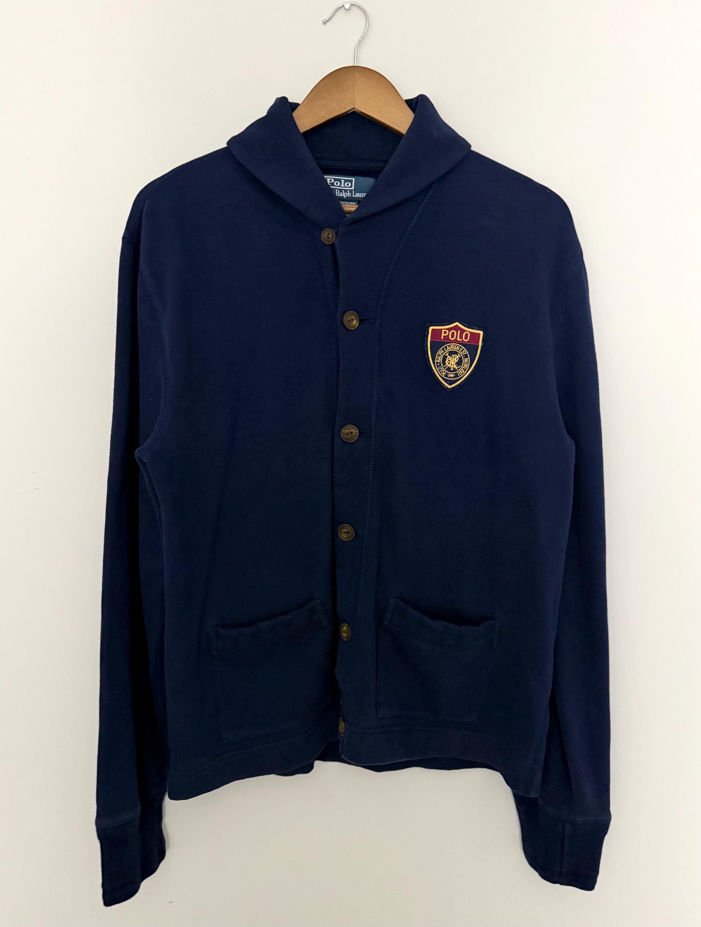 ヴィンテージPolo by Ralph Lauren ネイビー カーディガン L Vintage Ralph Lauren Polo Cardigan - Etsy