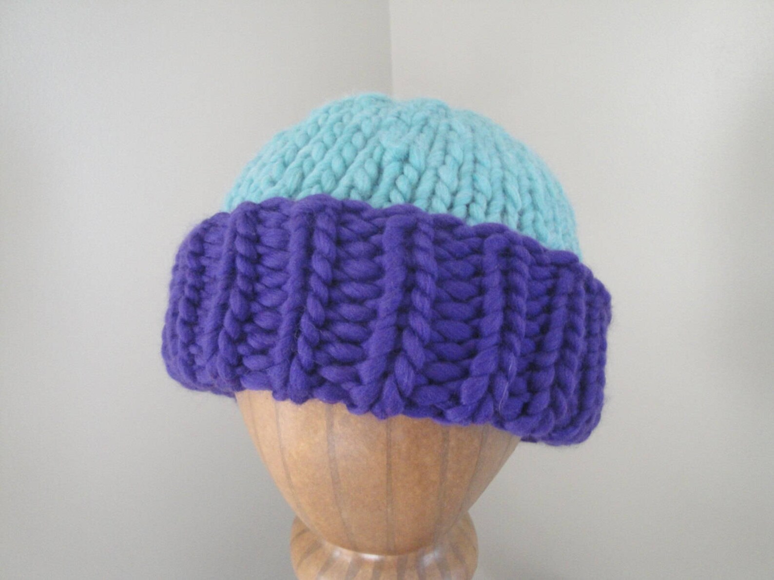 Super Chunky Hat Knitting Pattern, Easy Knit Pattern, Warm Winter ...