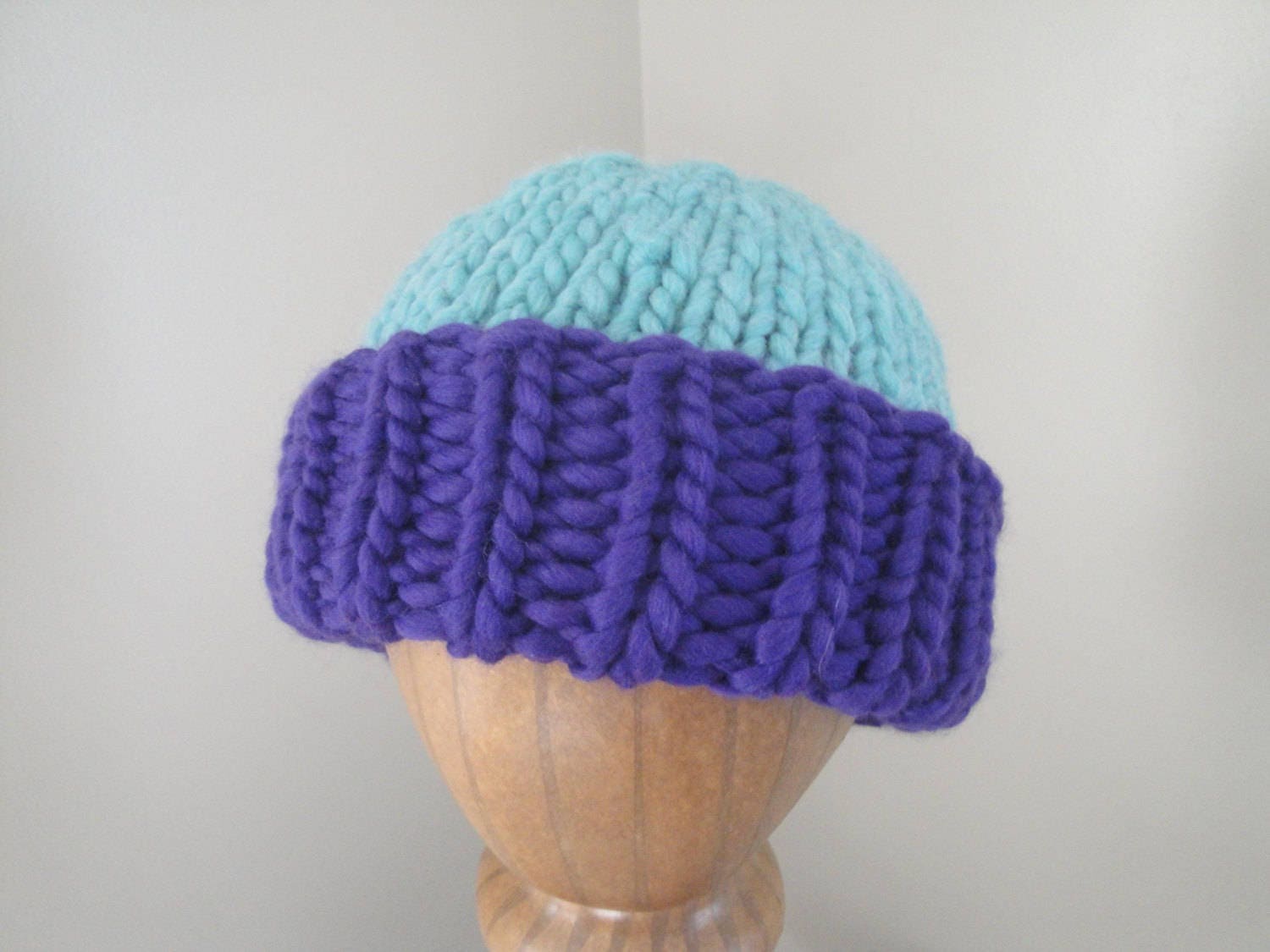 Super Chunky Hat Knitting Pattern Easy Knit Pattern Warm - Etsy Australia