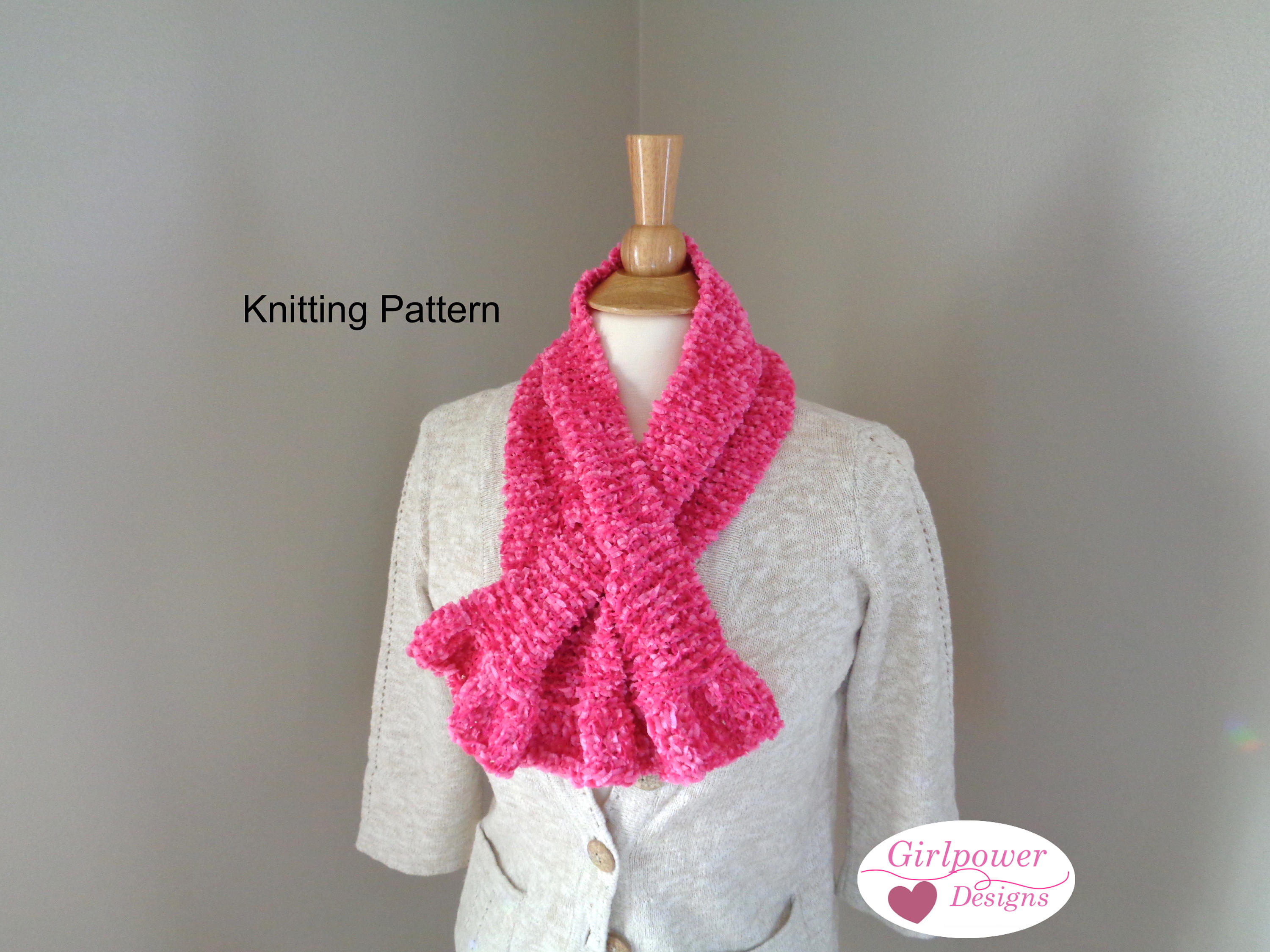 frilly scarf knitting pattern