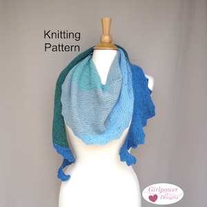 Neck Wrap Scarf Knitting Pattern, Easy Knit, Garter Stitch, DK Worsted Yarn, Shoulder Shawl, Infinity Cowl