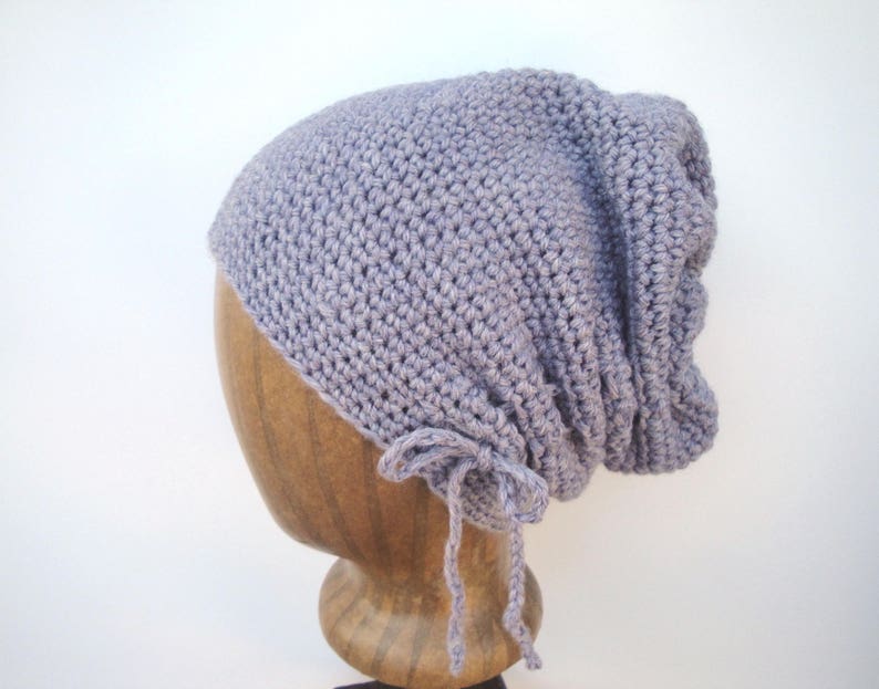 Gathered Hat Slouch Hat Cute Chic Hip Slouchy Hat Worsted Weight Yarn Scrunch Hat Easy Crochet Pattern Teen Girls Women