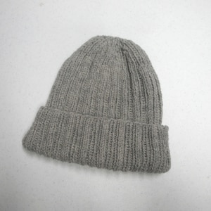 Ribbed Hat Knitting Pattern, Easy Knit, Watch Cap Beanie Toque Toboggan ...