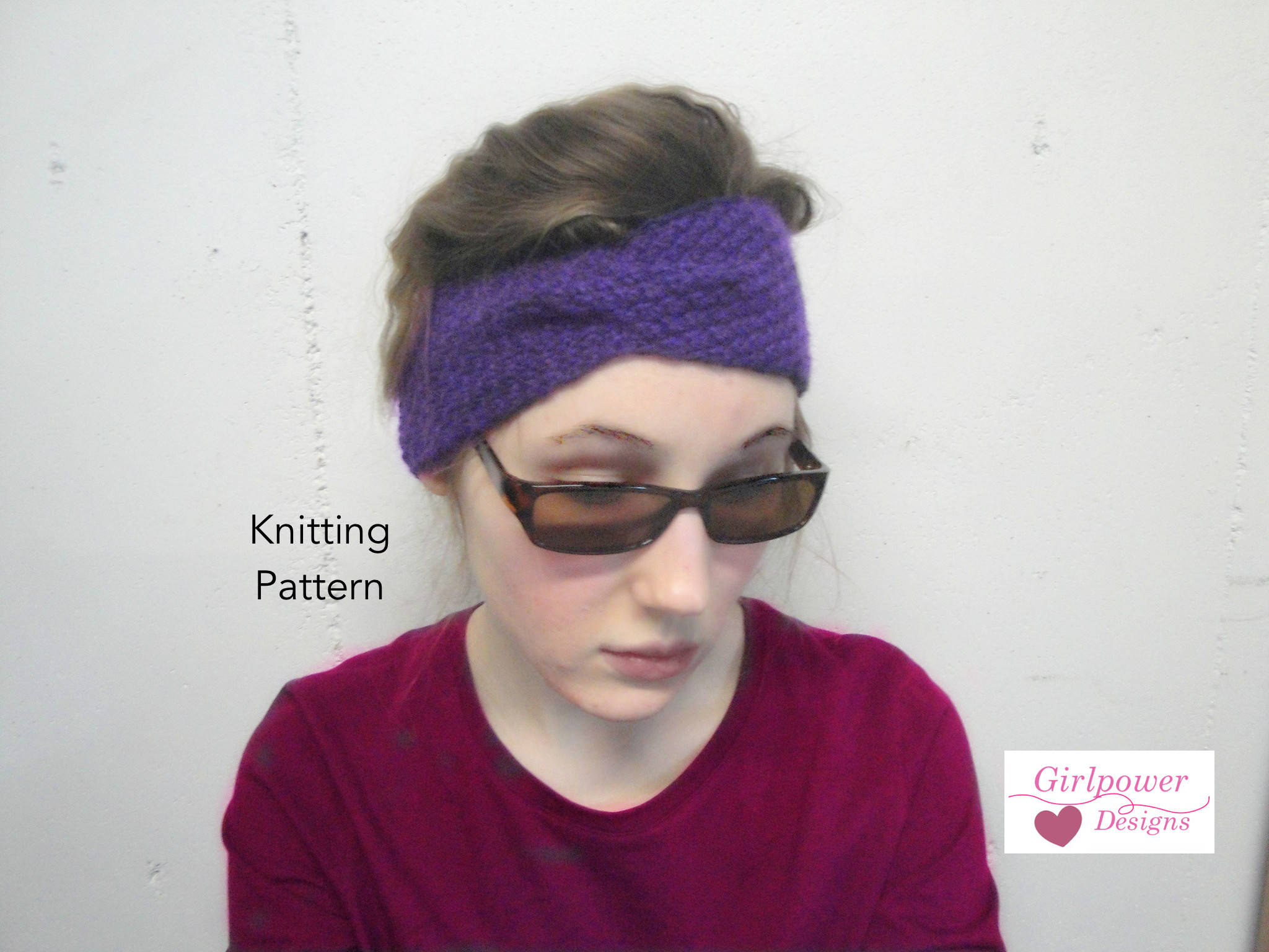 Worsted Yarn Basic Twist Headband Knitting Pattern Turban Style Easy Knit Girls & Women