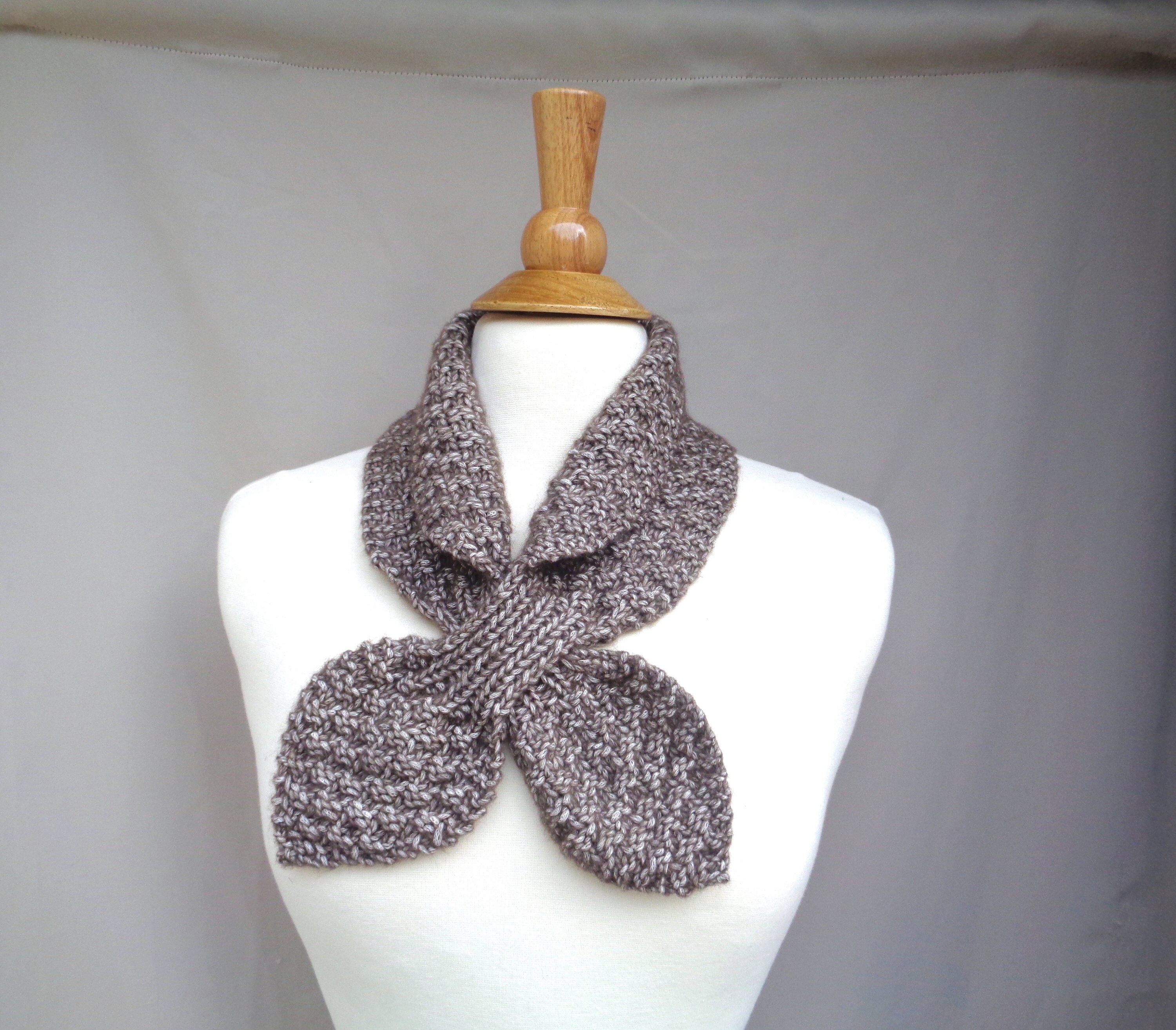 SCARF MOTIF KNIT SKIRT