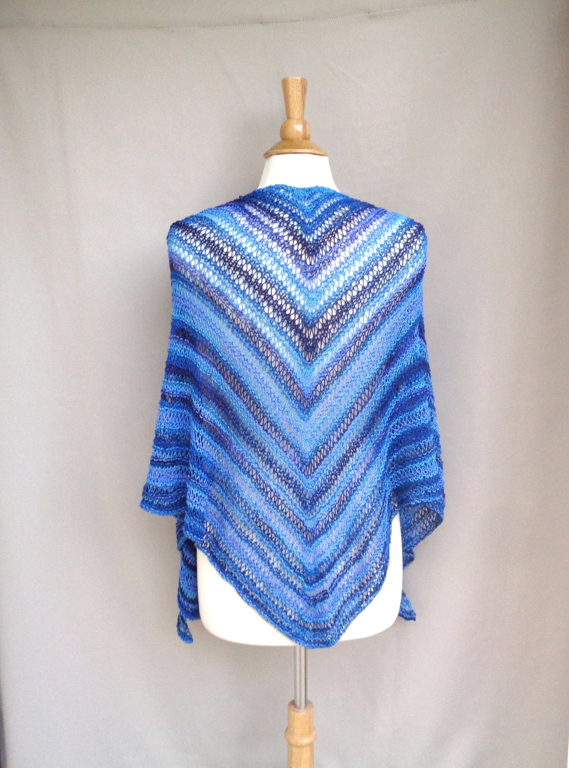 Drop Stitch Shawl Knitting Pattern Light Shawl Wrap Top Down Etsy.de