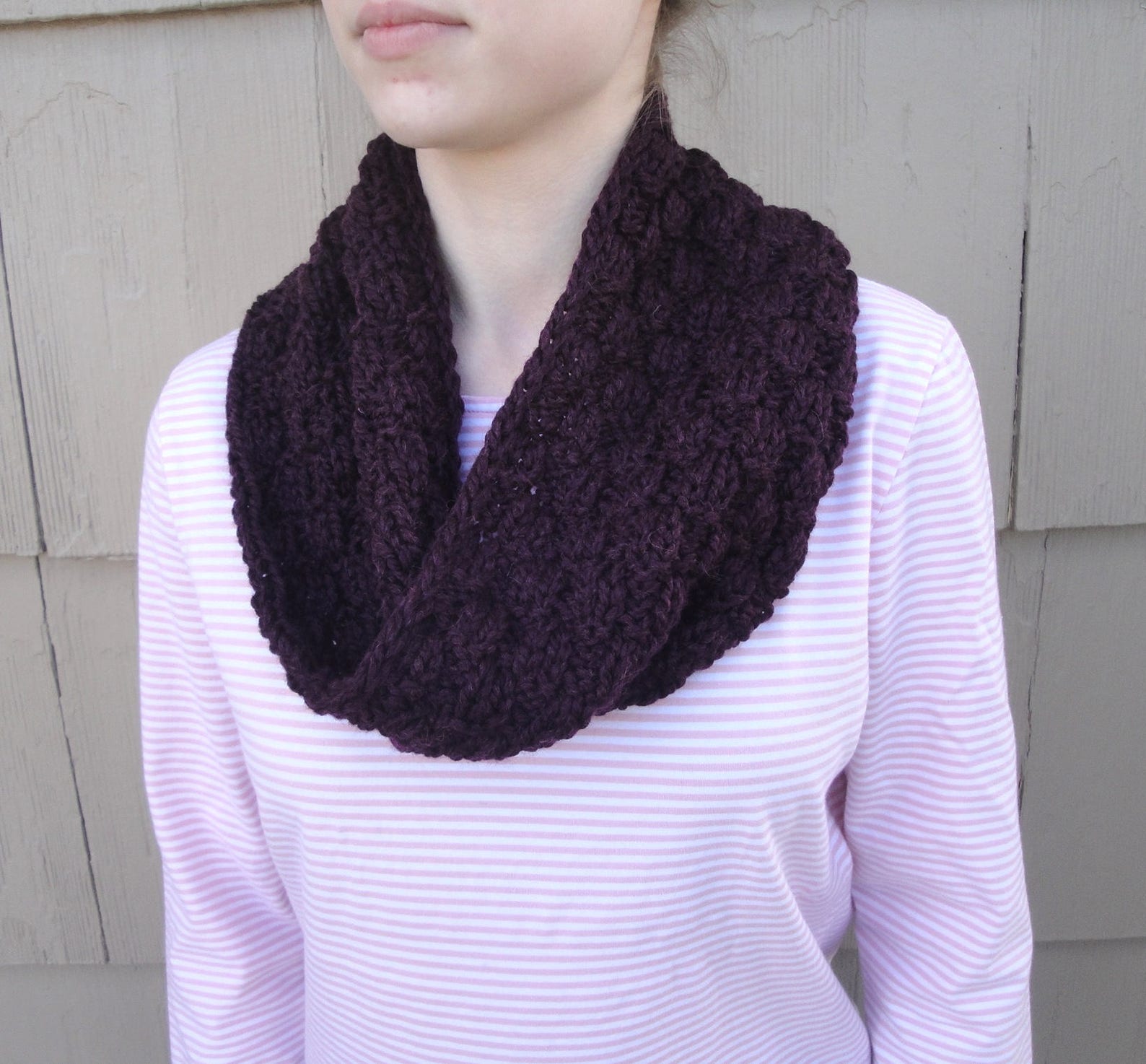 Knitting Pattern Chunky Mobius Scarf Cowl Quick Easy Fast Etsy