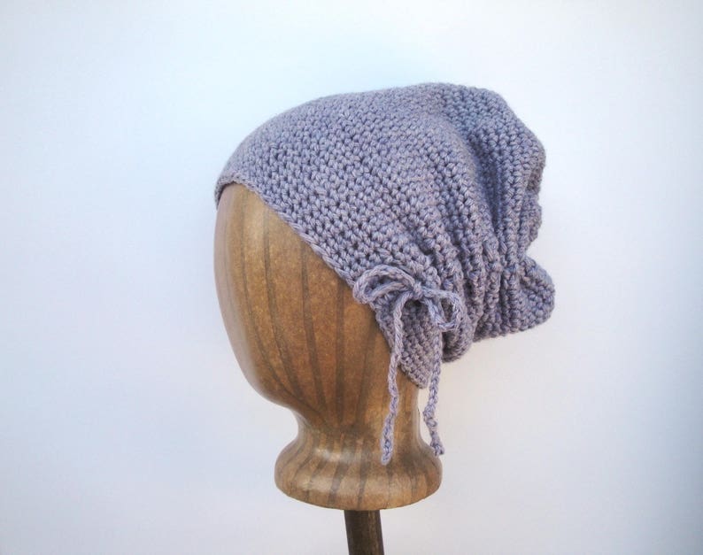 Gathered Hat Slouch Hat Cute Chic Hip Slouchy Hat Worsted Weight Yarn Scrunch Hat Easy Crochet Pattern Teen Girls Women